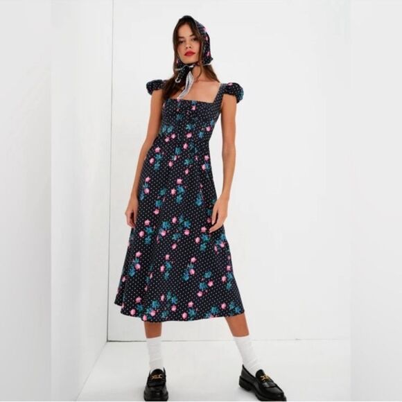 For love & lemons Florentina Midi Dress - Picture 1 of 5